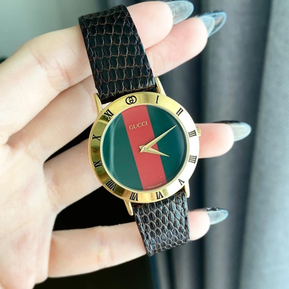 Gucci Vintage Leather Watch HR11-12 - Picture 1 of 6